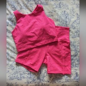 BNWT Hot pink Offline by Aerie workout set